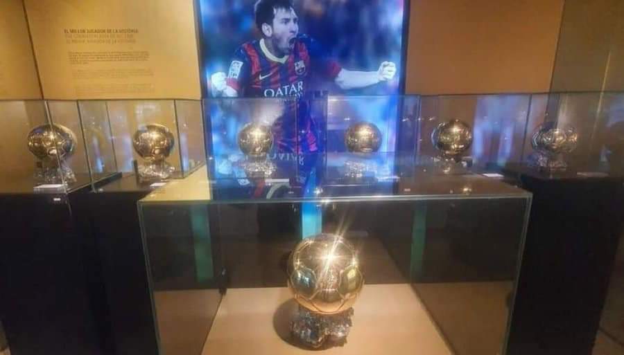 Messi sends his seventh Balon D’or trophy to Barcelona meseum